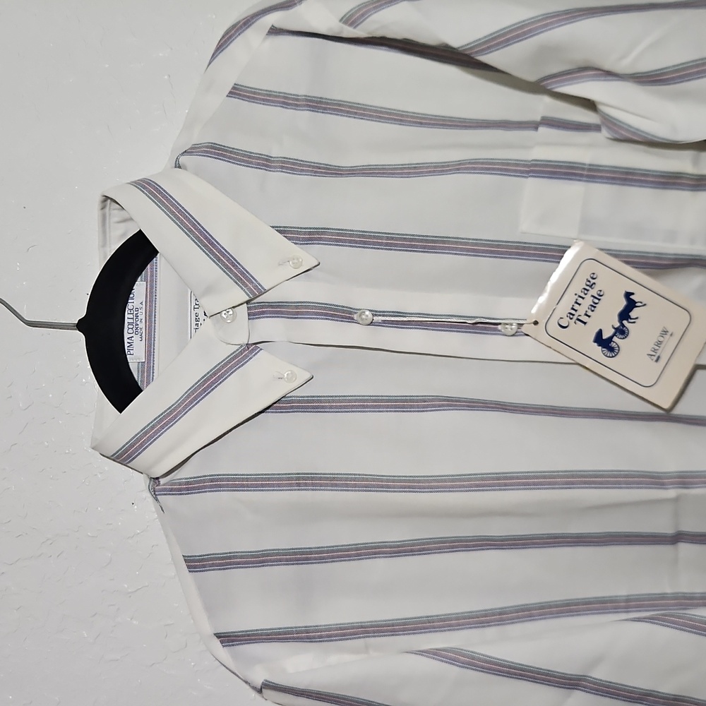 Level up your style with the Arrow Carriage Trade Vintage Pima Collection Oxford